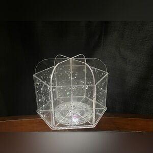 rotating makeup brush organizer